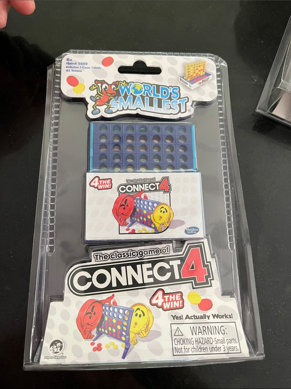 Hasbro Connect 4 Travel Game - Blue